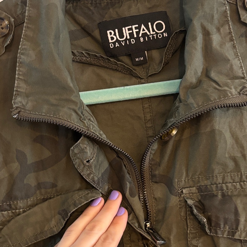 Buffalo David 2016 Women's Green Camouflage Bomber Jacket - Picture 6 of 9